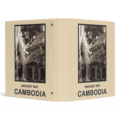 Angkor Wat Cambodia Binder by vintage_cafe