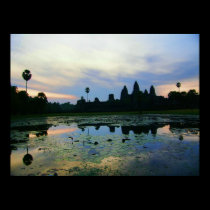 Angkor Wat Morning, Cambodia Poster posters
