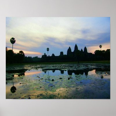 Angkor Wat Morning, Cambodia Poster print