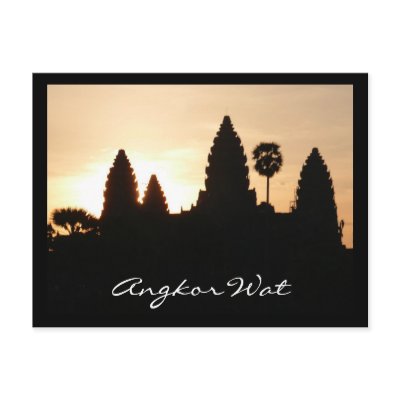 angkor wat sunrise post cards by cardart