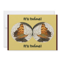Angle Wing Comma Butterfly It's Twins Announcement
