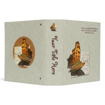 Angle Wing Comma Butterfly Series 3 Ring Binder