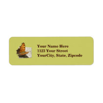 Angle Wing Comma Butterfly Series Custom Return Address Labels
