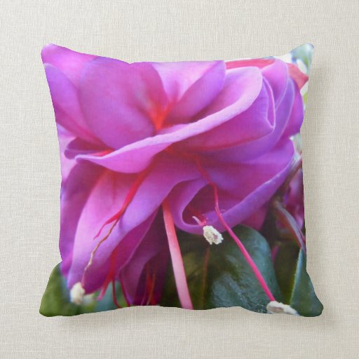 Angled Fuschia Throw Pillow Zazzle
