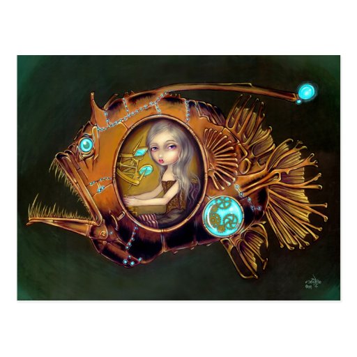 "Anglerfish Submarine" Postcard