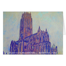 Anglican Cathedral Liverpool by Colin Carr-Nall Greeting Cards