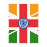 Anglo Indian Flag Postcard