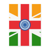 Anglo Indian Flag postcards by FlagTshirts Anglo Indian Flag postcards