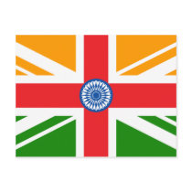 Anglo Indian Flag postcards by FlagTshirts Anglo Indian Flag postcards