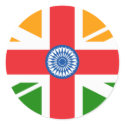 Anglo Indian Flag stickers