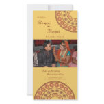 Anglo Indian Henna Wedding Thank You Photo Card