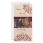 Anglo Indian Wedding Thank You Photo Card