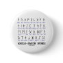 Anglo-Saxon Runes (Linguistics Cryptography) Pin