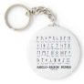 Anglo-Saxon Runes (Linguistics Cryptography) Keychains