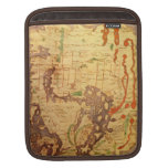 Anglo Saxon World Map Sleeve For iPads