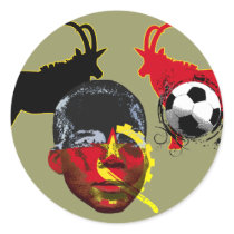 Angola 2010 face of Africa soccer cup gifts stickers
