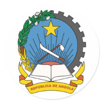 Angola, Angola Round Sticker