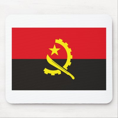 Angola Flag 1975 Mousepad by FlagTshirts