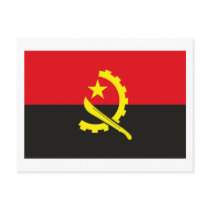 Angola Flag 1975 Postcard postcards
