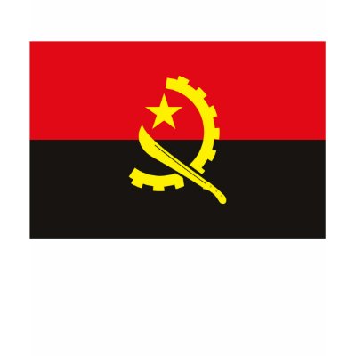 Angola Flag 1975 T-shirt by FlagTshirts
