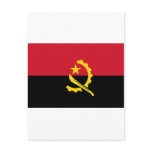 Angola flag AO Postcard