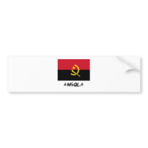 Angola Flag Bumper Sticker