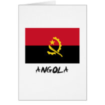 Angola Flag Greeting Cards