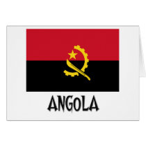 Angola Flag Greeting Card