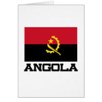 Angola Flag Greeting Card