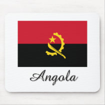 Angola Flag Design Mouse Pads