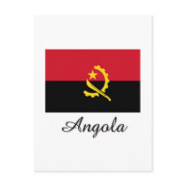 Angola Flag Design Post Card