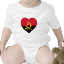 Angola Flag Heart Shirt