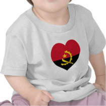 Angola Flag Heart Shirt