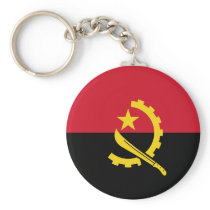 Angola Flag Keychain
