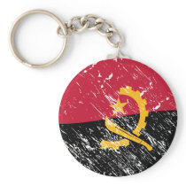 Angola flag keychain
