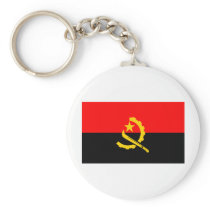 Angola Flag Keychain