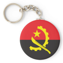 Angola Flag Keychain