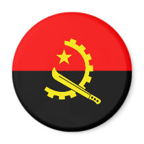 Angola Flag Magnets