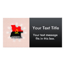 Angola Flag Map 2.0 Photo Cards