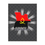 Angola Flag Map 2.0 Postcard