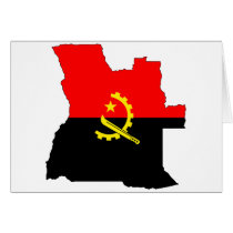 Angola flag map cards