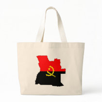 Angola Flag Map full size Tote Bags