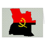Angola Flag Map full size Cards
