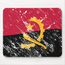 Angola flag mouse pad