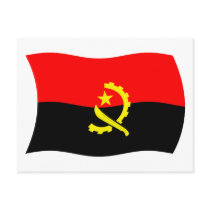 Angola Flag Postcard