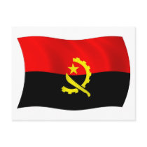 Angola Flag Postcard