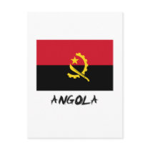 Angola Flag Postcard