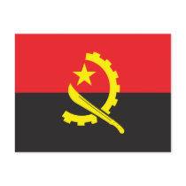 Angola Flag Postcard