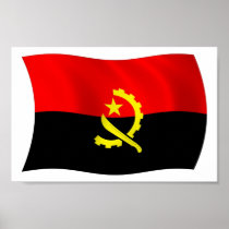 Angola Flag Poster Print