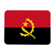 Angola Flag Premium Magnet